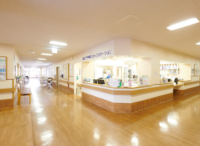 岡山協立病院のナースステーション